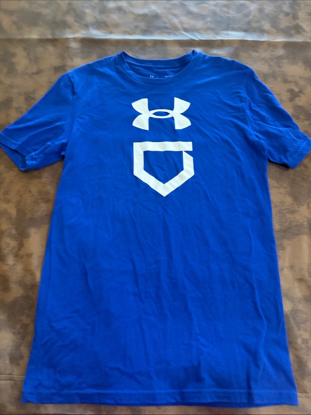 Under Armour Royal Blue Short-Sleeve Logo Athletic Tee